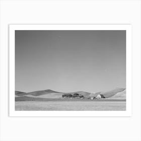 Farmstead And Wheatland, Whitman County, Washington By Russell Lee Art Print