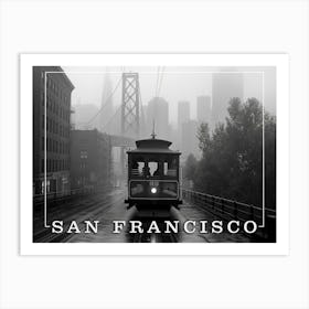 Cable Car Charm: A San Francisco Poster Art Print