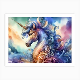 Unicorn Painting 6 Art Print