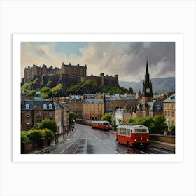 Edinburgh Castle Art Art Print