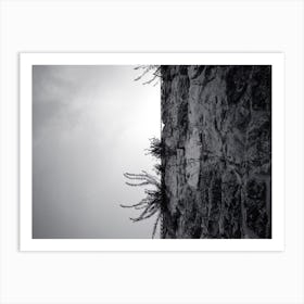 Low Angle View Of Part Of Ancient Stone Wall Art Print