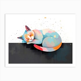 Feline Creative Cat Illustration 43 1 Art Print