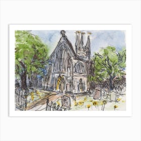 St Marys Ashford 14th Aug 2024 Art Print