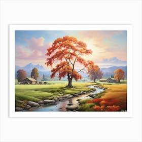 Autumn In The Valley Art Print