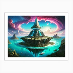 Floating Megastructure Art Print