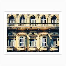 Balconies Of Havana Art Print