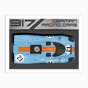 Porsche 917 No. 21 Art Print