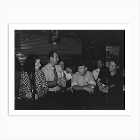 Untitled Photo, Possibly Related To Drinking At The Bar, Crab Boil Night, Raceland, Louisiana By Russell Lee Art Print