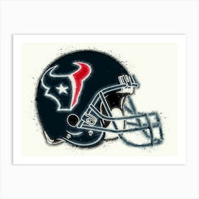 Houston Texas Helmet Art Print