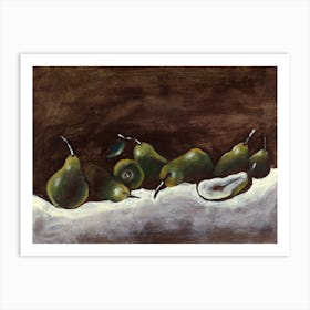 Seven and a half pears Art Print