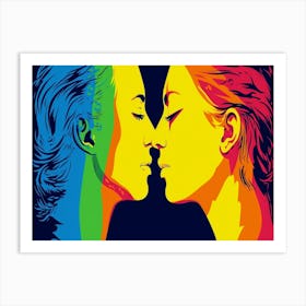 Rainbow Kiss 3 Art Print