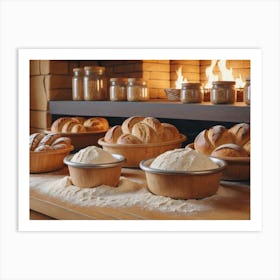 Inside a fine bakery 2 Art Print