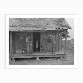 Untitled Photo, Possibly Related To Sharecropper Family On Front Porch Of Cabin, Southeast Missouri Farms By 1 Art Print