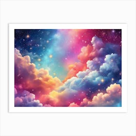 Colorful Clouds In The Sky 4 Art Print