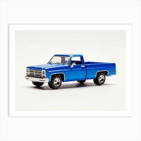 Toy Car 83 Chevy Silverado Blue Art Print