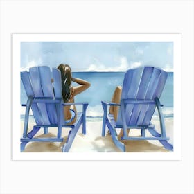 Adirondack Chairs Art Print