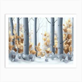 Winter Forest 1 Art Print