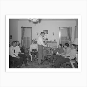 Meeting Of Mormon Farmers Who Have Formed A Fsa (Farm Security Administration) Cooperative Stallion Art Print