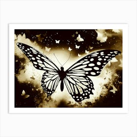 Butterfly In The Sky Art Print