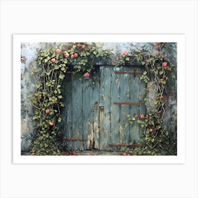 Pretty Garden Doors 14 Art Print