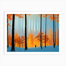 Autumn Forest 14 Art Print