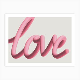 Love 3d Art Print
