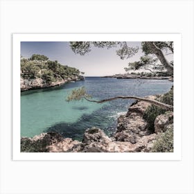 Island scenery at beautiful coast on Majorca island, Spain Art Print