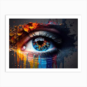 Colorful Eye Art Print