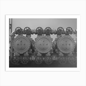 Untitled Photo, Possibly Related To Stills, Valves, Oil Refinery, Seminole, Oklahoma By Russell Lee Art Print