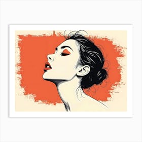 Woman'S Face Art Print