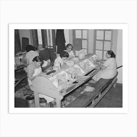 Mexican Pecan Shellers Removing Nuts From Shells, Non Union Plant, San Antonio, Texas By Russell Lee Art Print