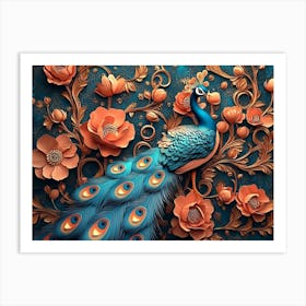 Peacock 10 Art Print