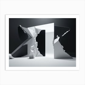 Negative space Art Print