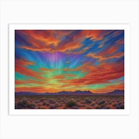 Morning Sunrise In The Southwest Art Print