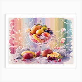 Fruit In A Glass Still Kitchen 2 Art Print
