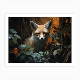 Gray Fox 2 Art Print