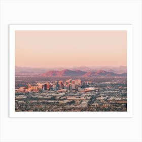 Desert City Skyline Art Print