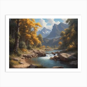 Mountain Stream 4 Art Print