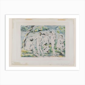 The Small Bathers, Paul Cézanne Art Print
