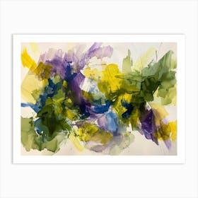 Abstract Watercolor Painting 71 Art Print