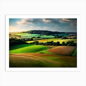 Sunset In The Countryside 20 Art Print