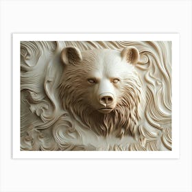 Bear Sculpture Art Print