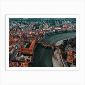 Castelvecchio Bridge, Verona, Italy Art Prints Art Print