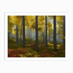 Autumn Forest 39 Art Print