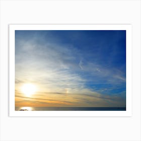 Sunset At The Beach Art Print