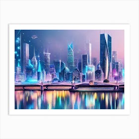 Futuristic Cityscape 66 Art Print