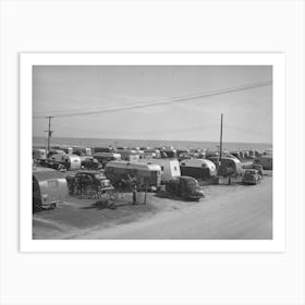 View Of Part Of Large Trailer Court Corpus Christi, Texas, This Is On Old Court And Was Formerly Used Primarily By Tourists Art Print