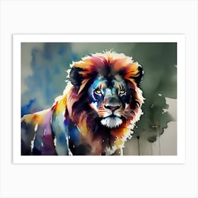 Lion Painting 20 Art Print