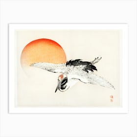 Flying Crane By Kōno Bairei, Kōno Bairei Art Print