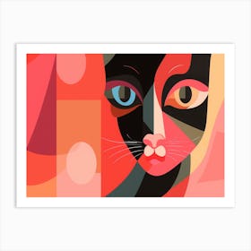 Abstract Cat 8 Art Print